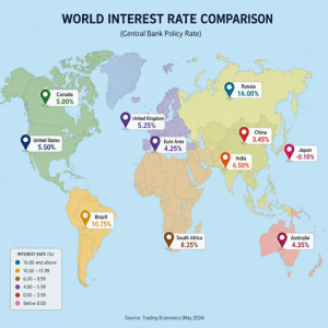 Global interest rate differentials