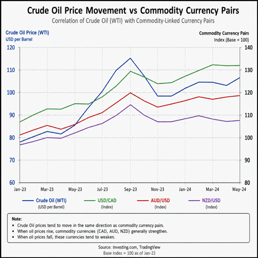 Crude-Oil-Forex-Correlation